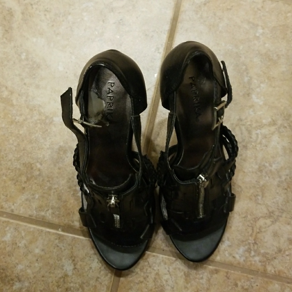 Black high heels